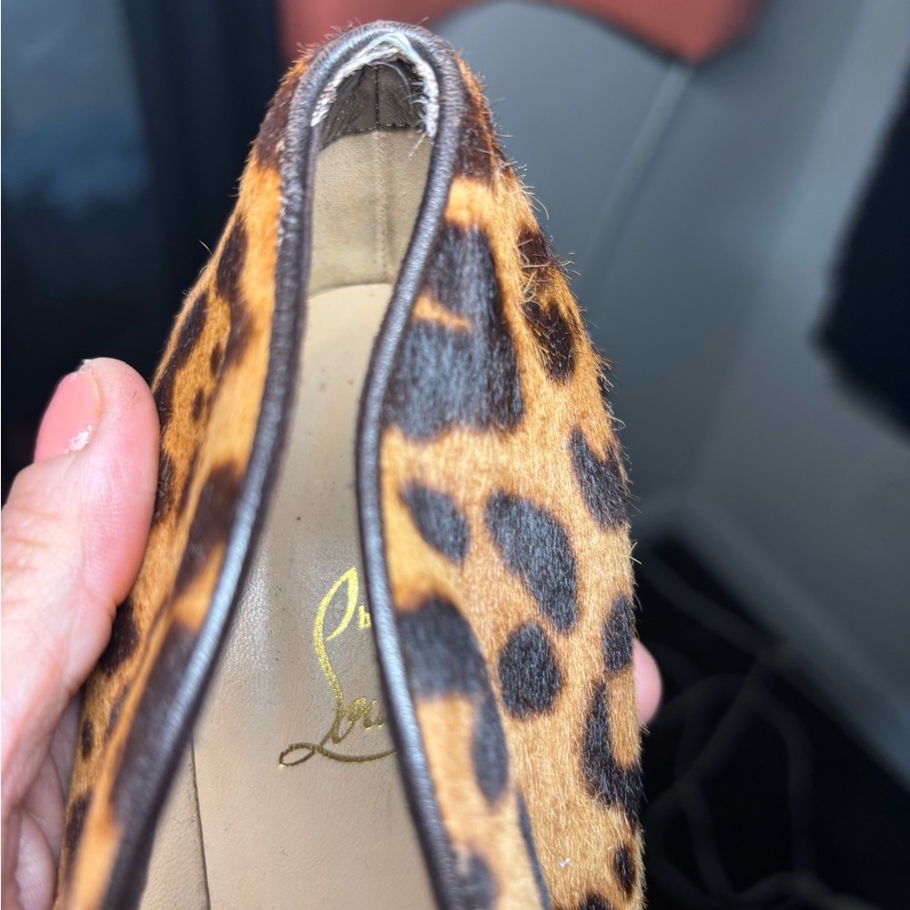 Christian Louboutin Leopard Print Women's Shoes - Picture 10 of 11